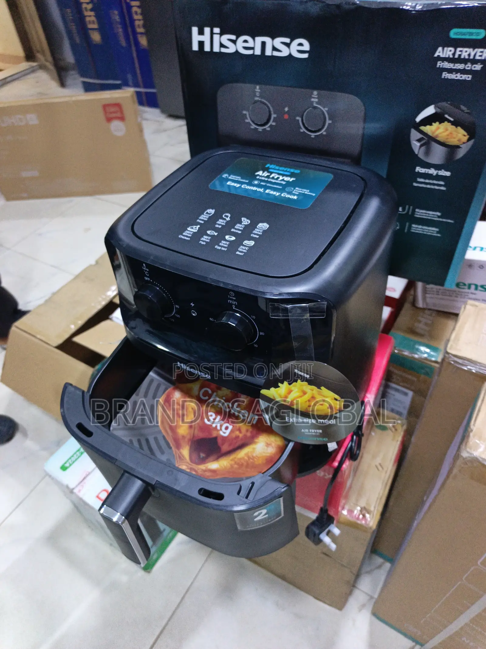 Hisense 8 Litre Air Fryer HO8AFBK1S1 – Smart Kitchen Appliance