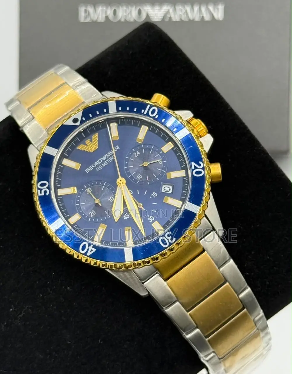 Emporio and Armani Quality Luxury Men Stainless Steel Wristwatch