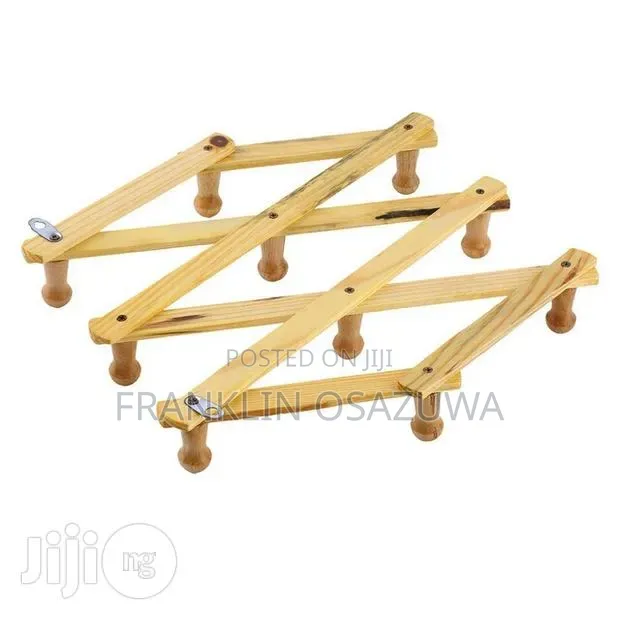 Wooden Expandable Accordion Wall Hook Rack