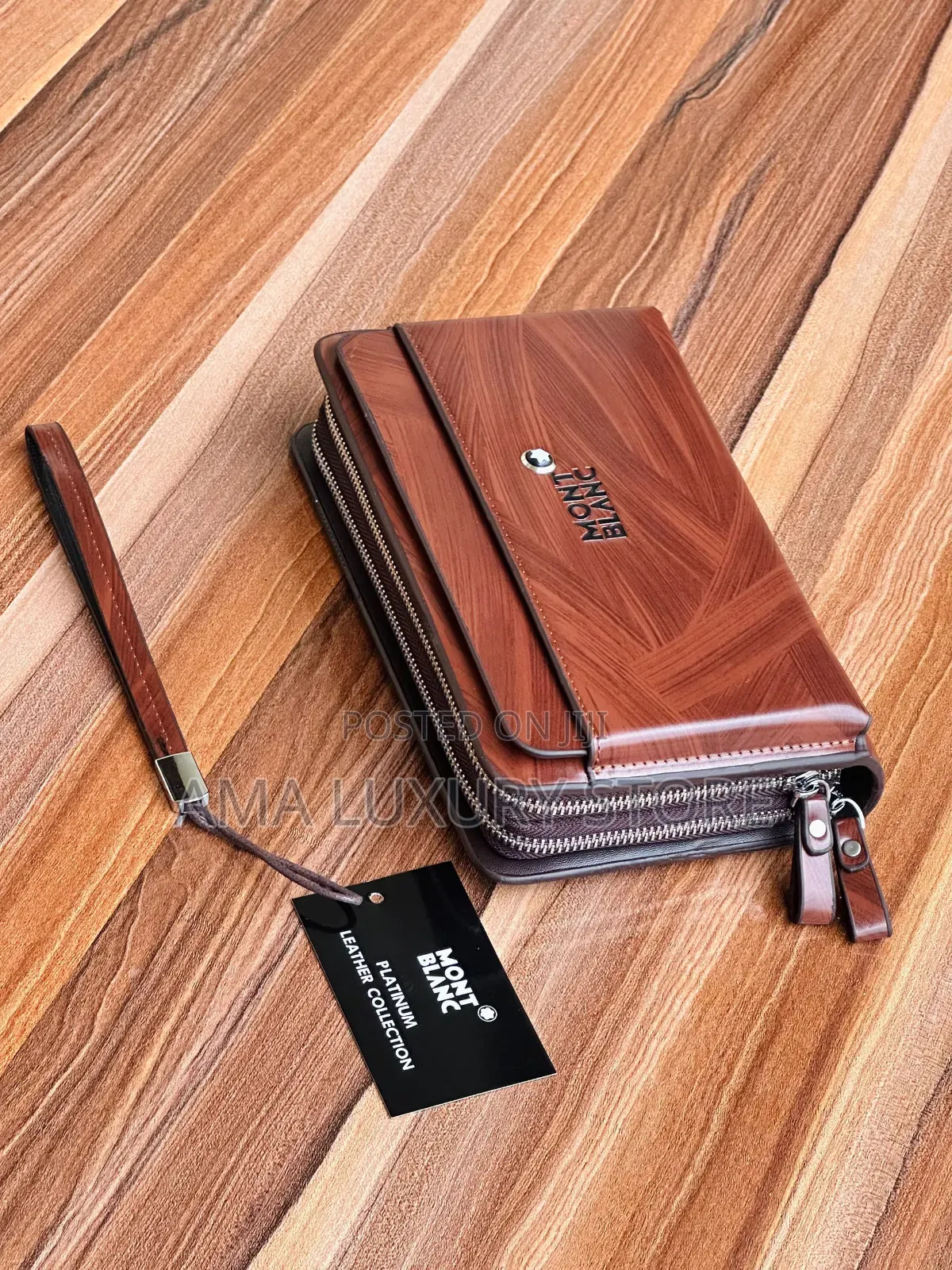 Mont Blanc Luxury Men Armpit Purse– Stylish, Durable Premium Leather
