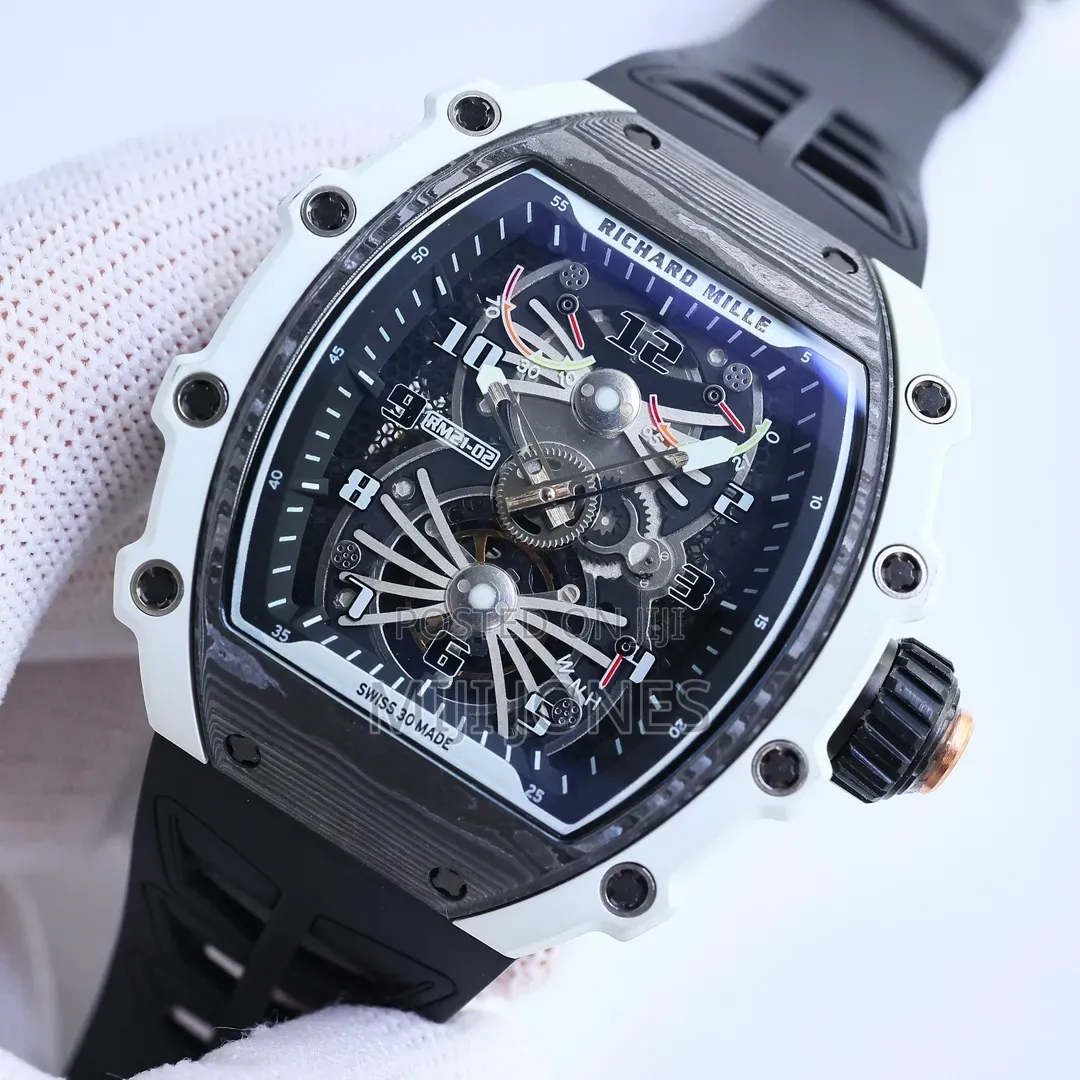 Replica RM21-02 – Swiss Skeleton Tourbillon, Carbon Case, Sport Style