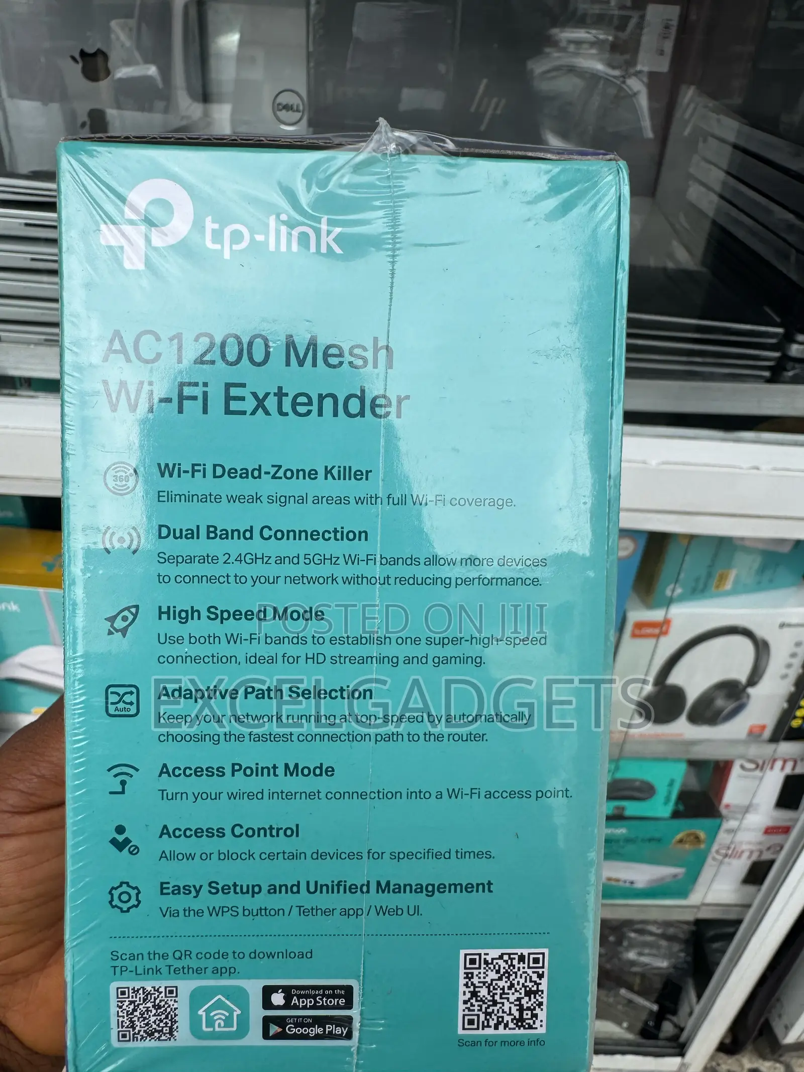 TP Link Mesh WiFi Extender AC1200 Dual Band 5GHz 2.4GHz