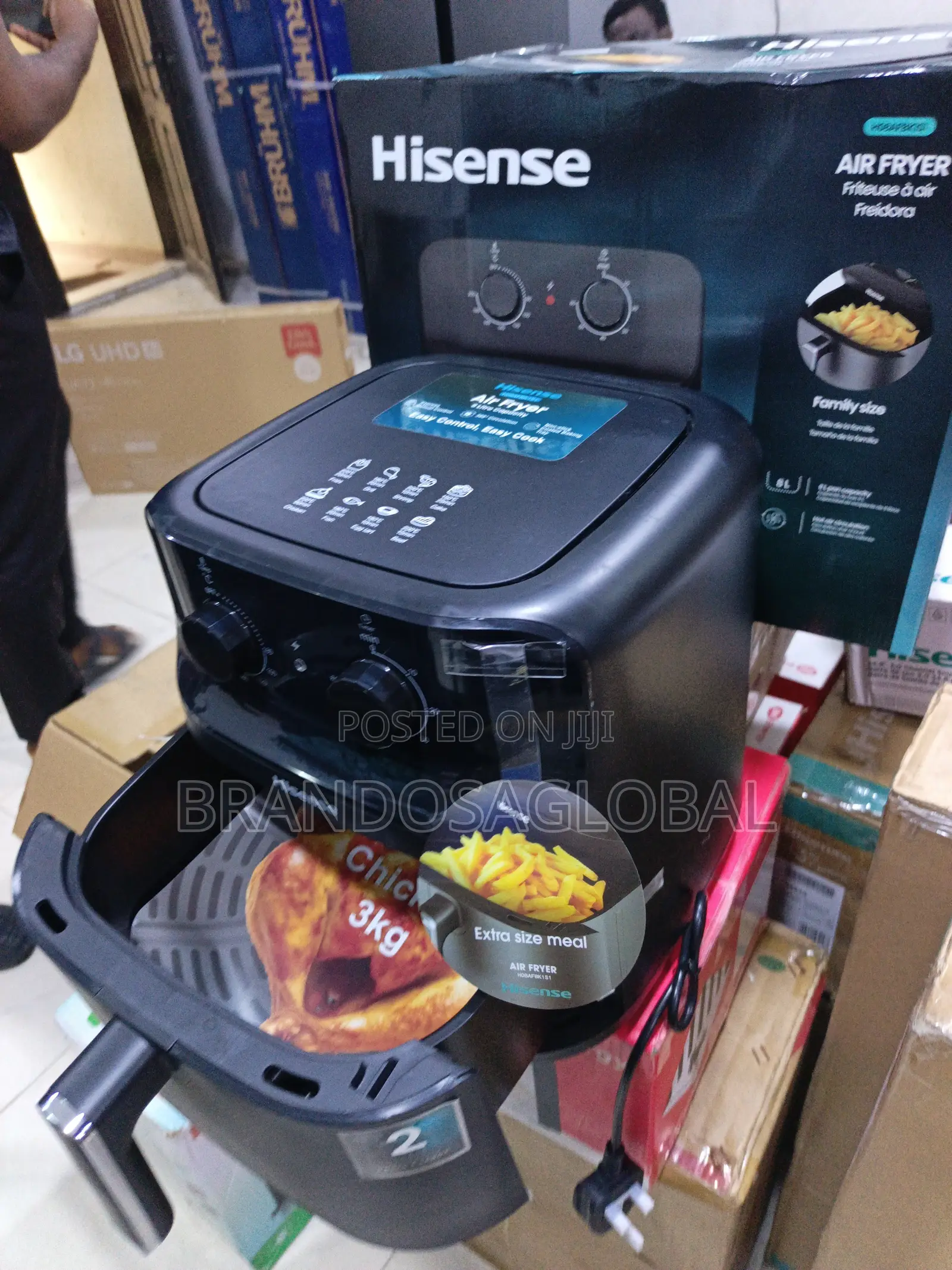 Hisense 8L Oil Free Air Fryer HO8AFBK1S1 – Premium Cooker