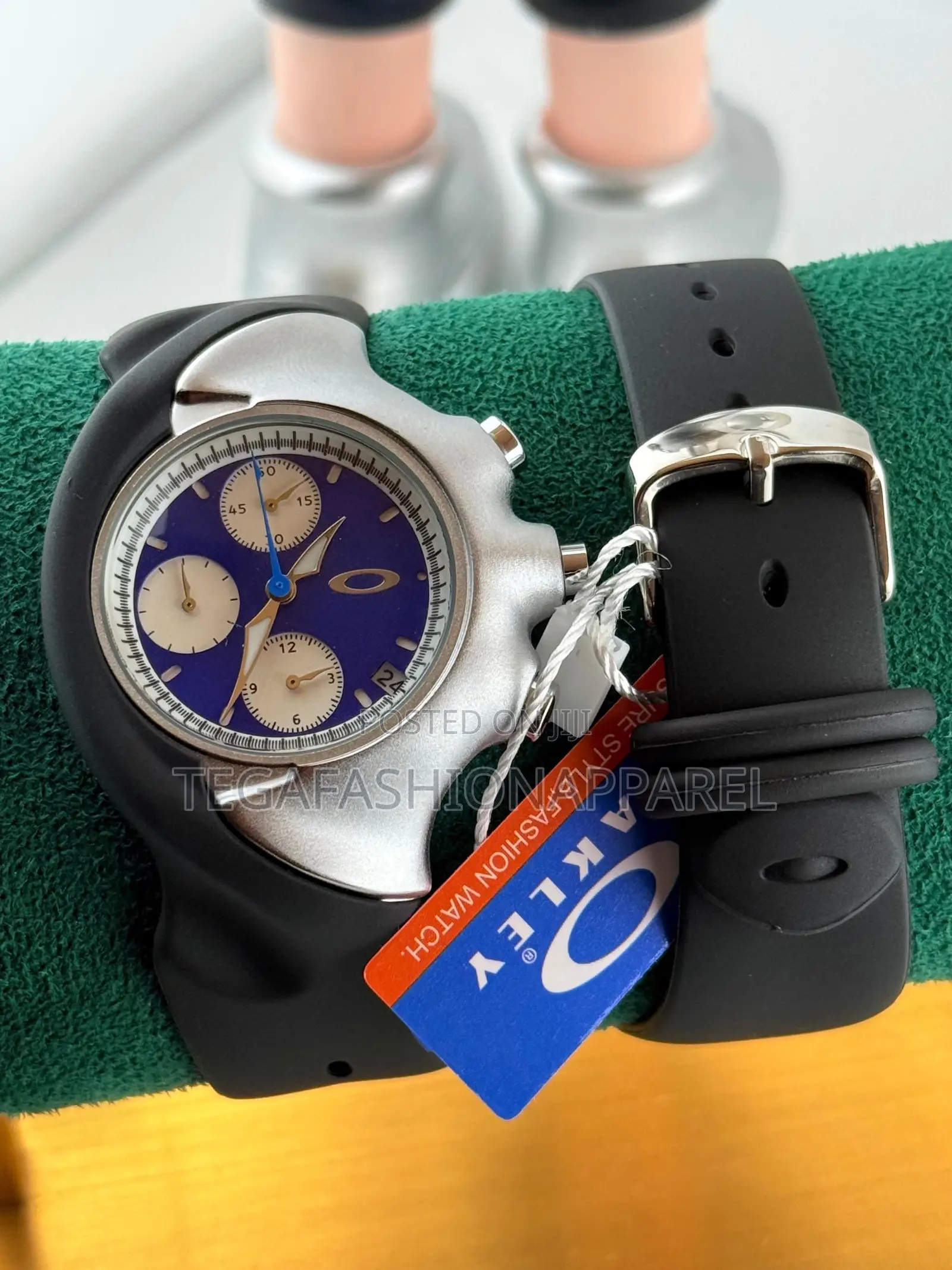Oakley Active Chronographs Rubber Strap Watch