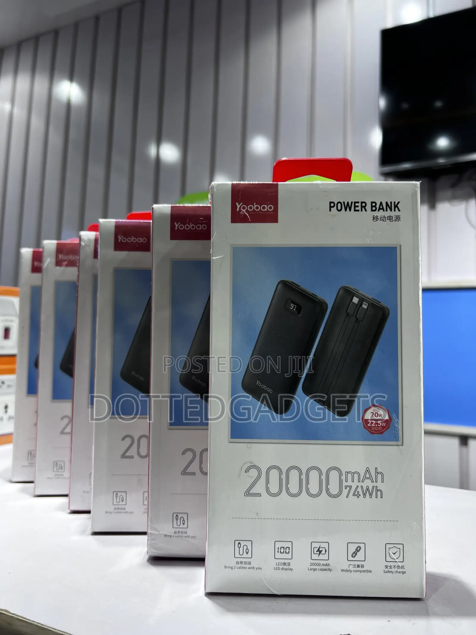 Yoobao 20000mAh Fast Charging Power Bank (22.5W / 20W)