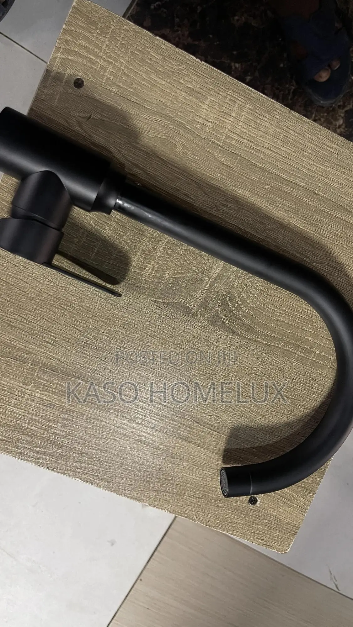 Matte Black Long Neck Basin Faucet