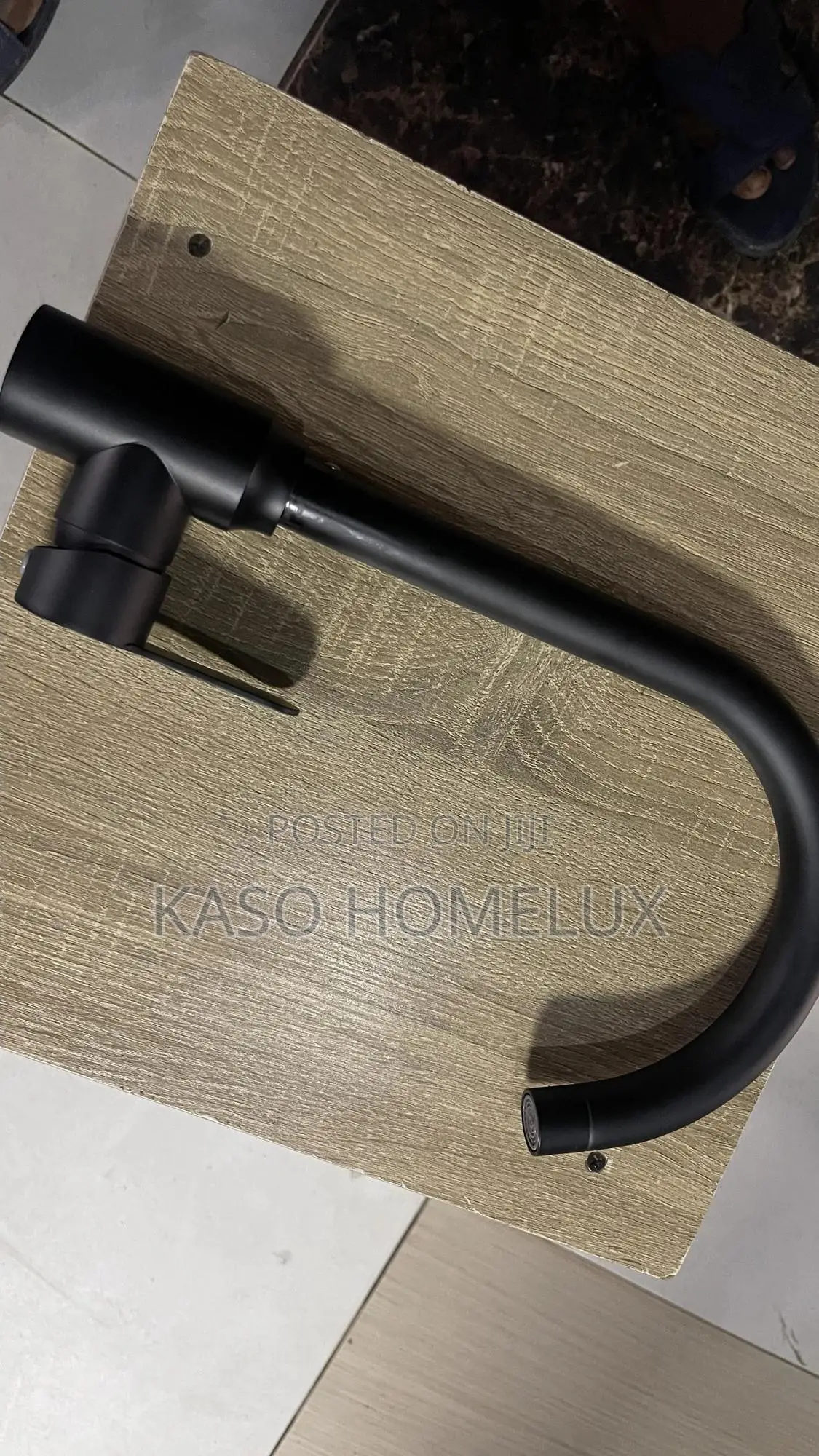 Matte Black Long Neck Basin Faucet