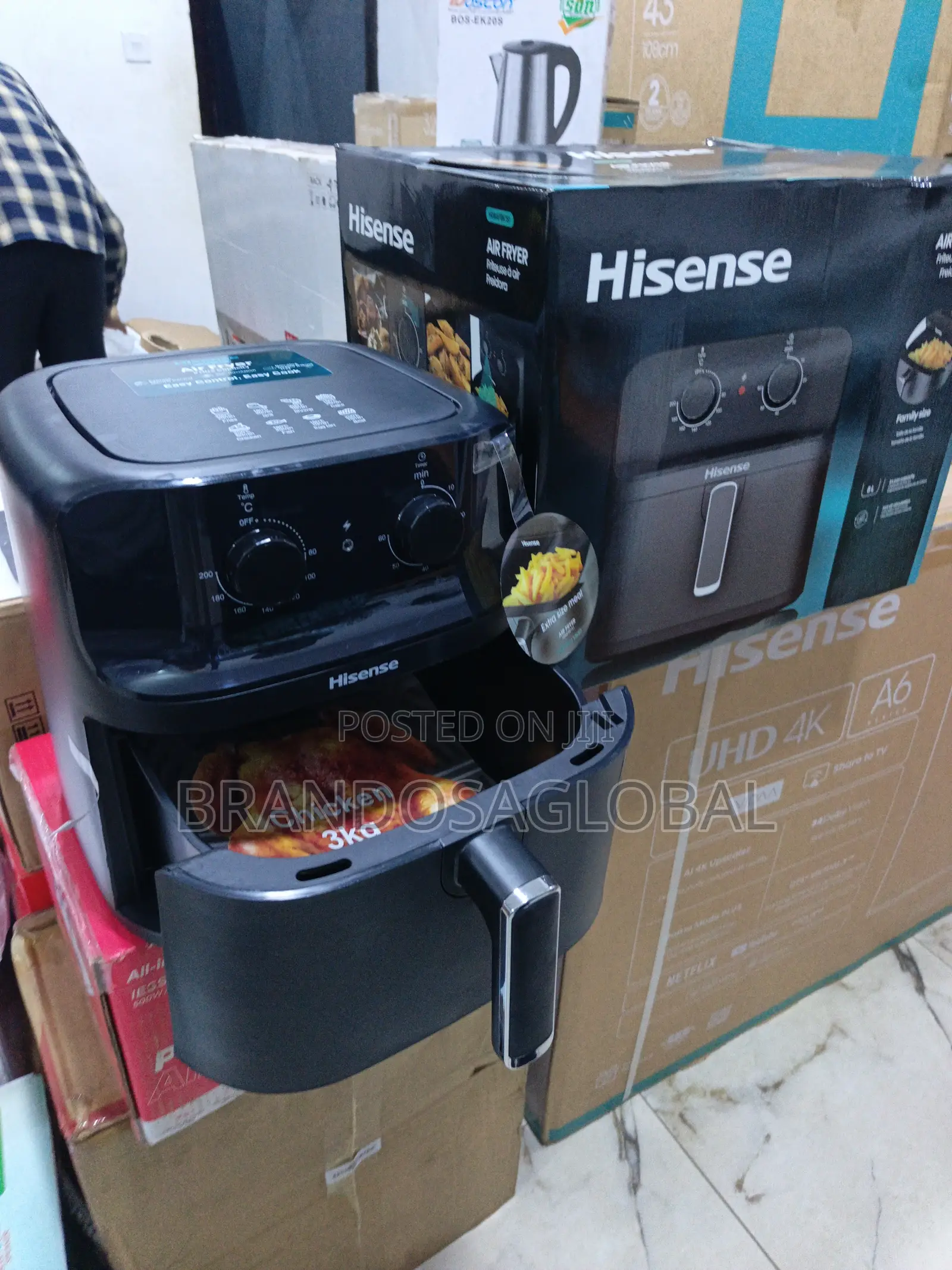 Hisense 8L Air Fryer HO8AFBK1S1 – Energy Efficient Air Fryer