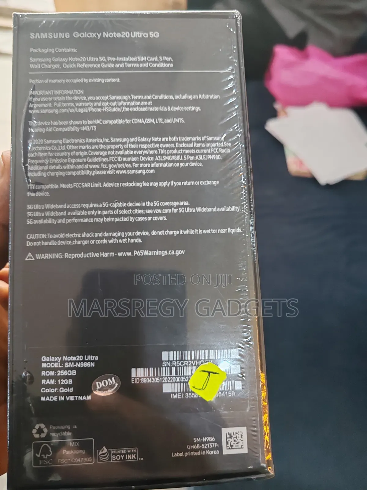 New Samsung Galaxy Note 20 Ultra 256 GB Gold
