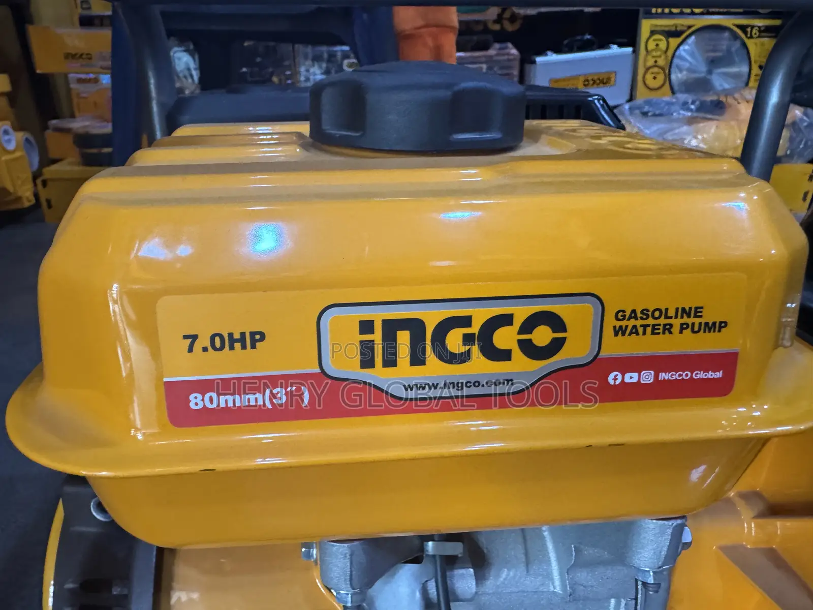 3” 7,0HP Ingco Gasoline Water Pump Machine Available