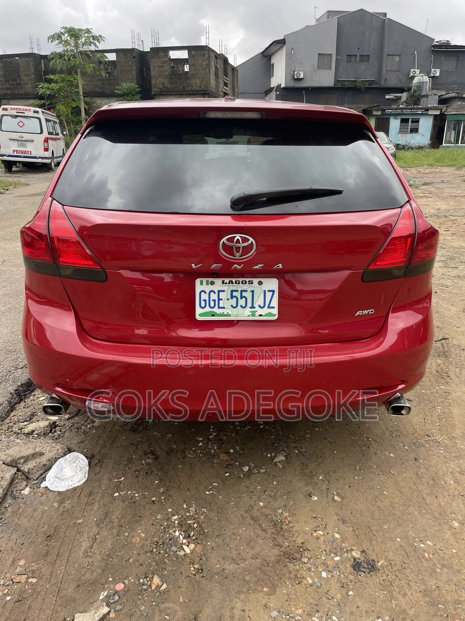 Toyota Venza AWD 2010 Red