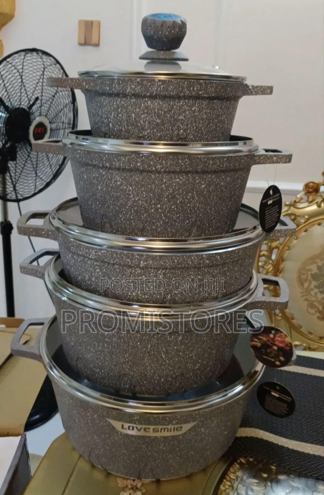 10pcs High Quality Love Smile Granite Pots