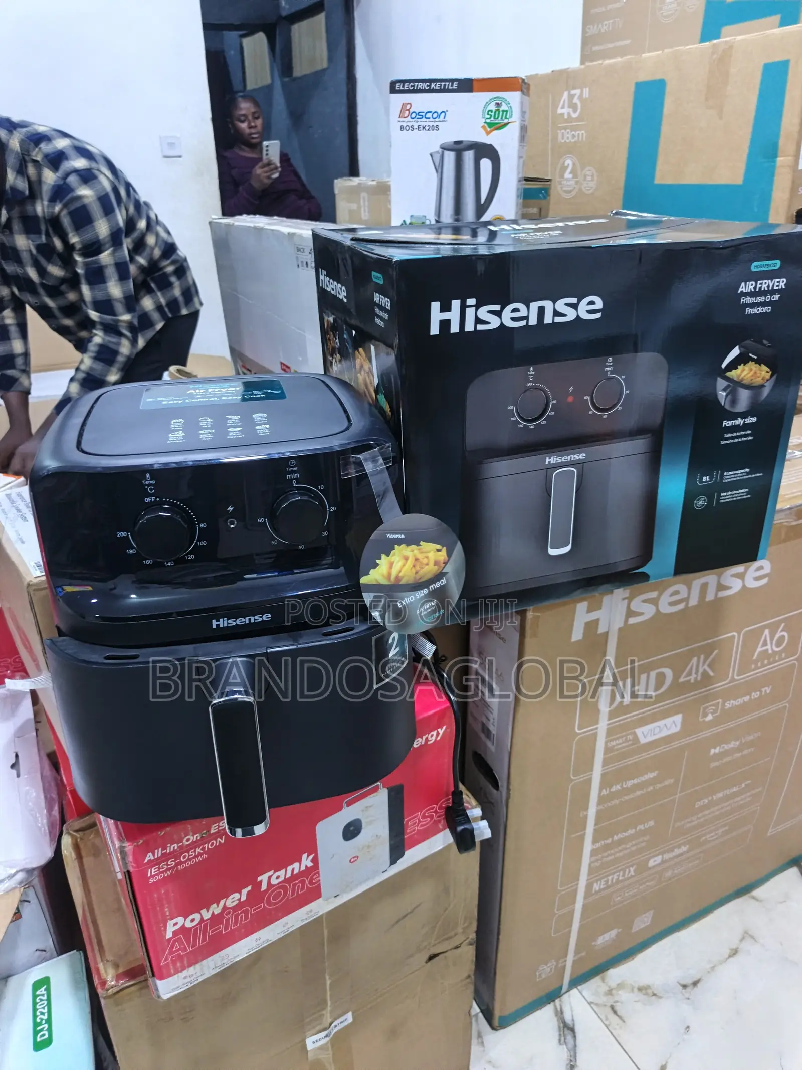 Hisense HO8AFBK1S1 – Premium Hot Air Fryer
