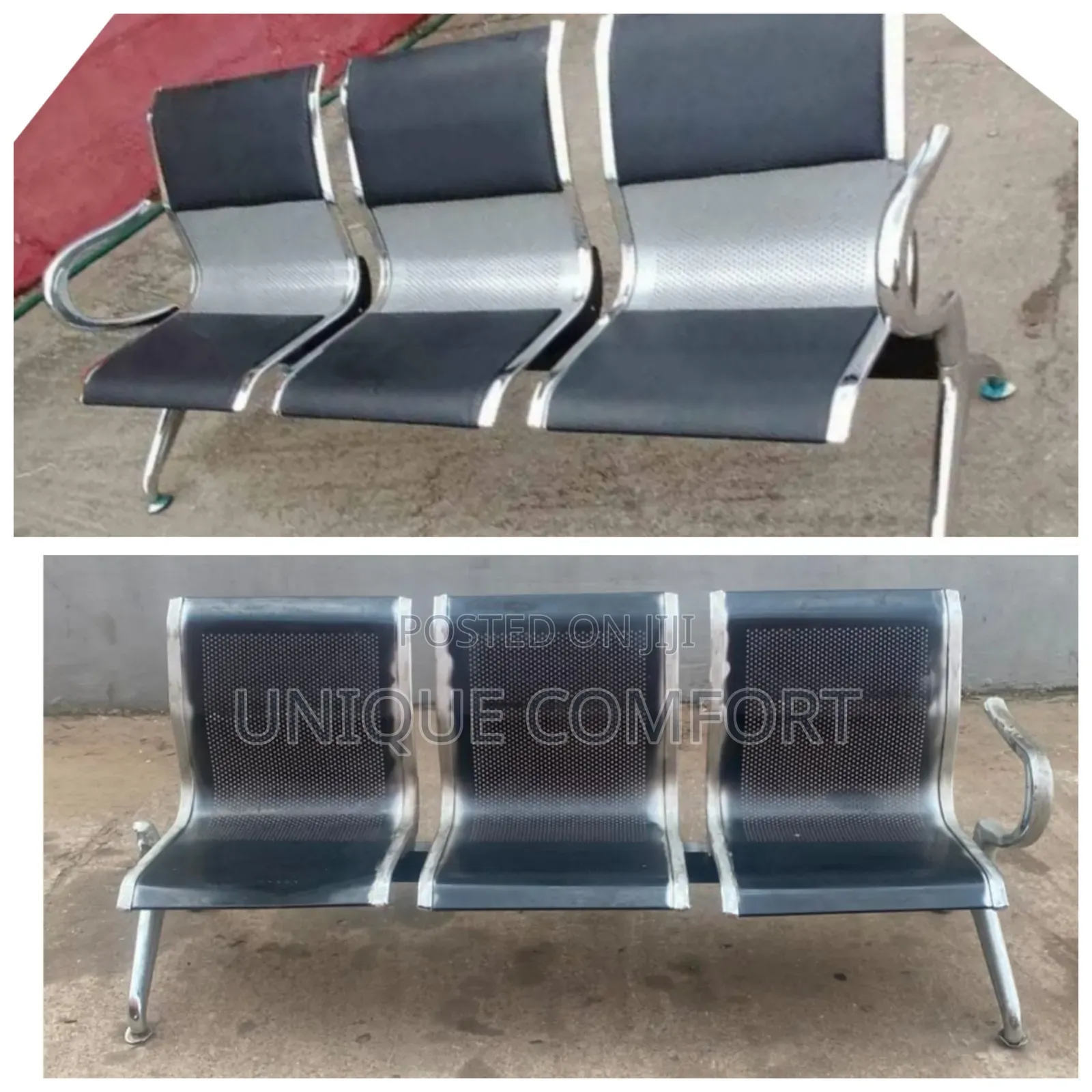 3 in 1 Waiting Chairs (2 Sets Available) Both