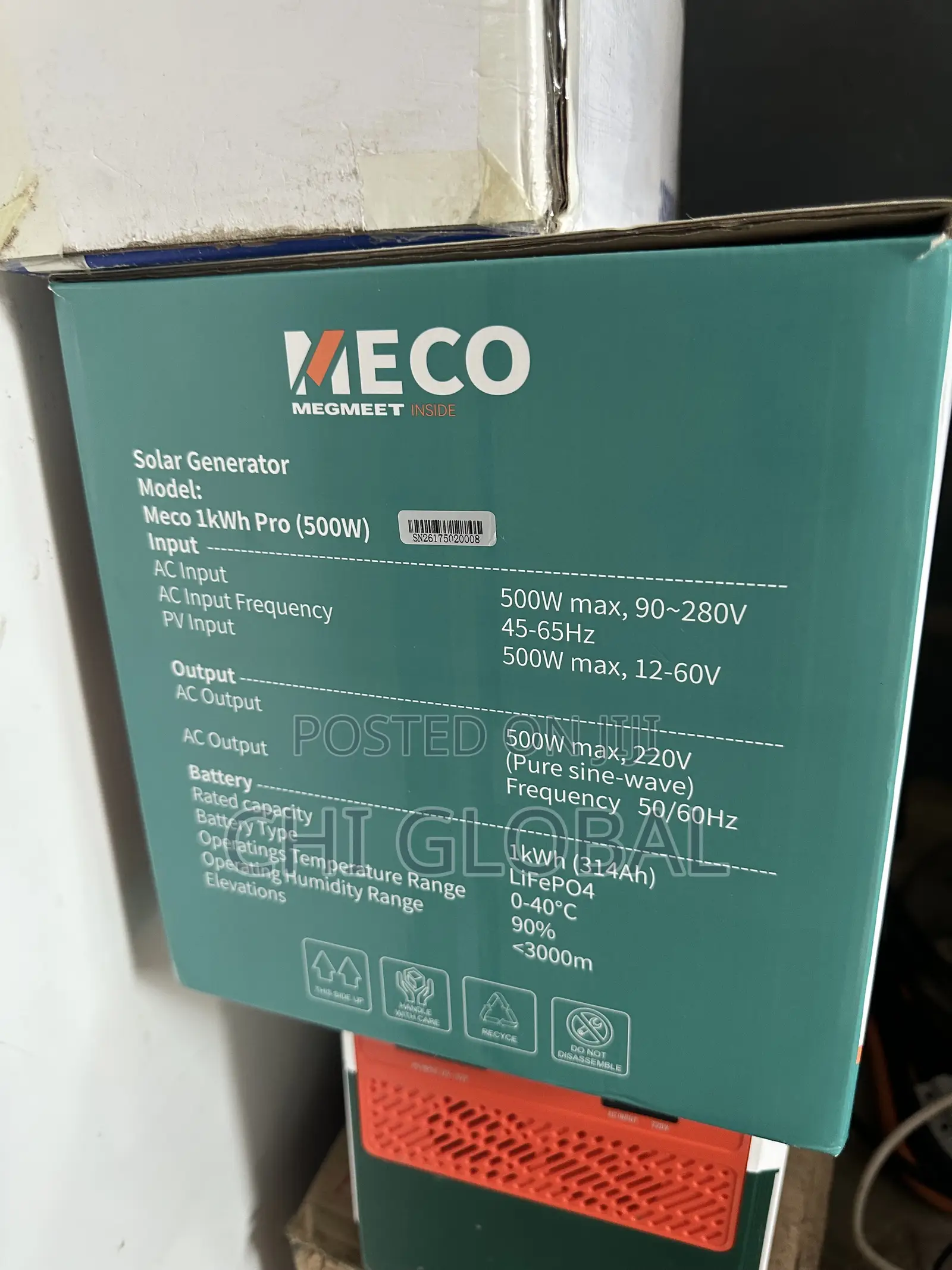 Meco 1kwh 500w Solar Generator