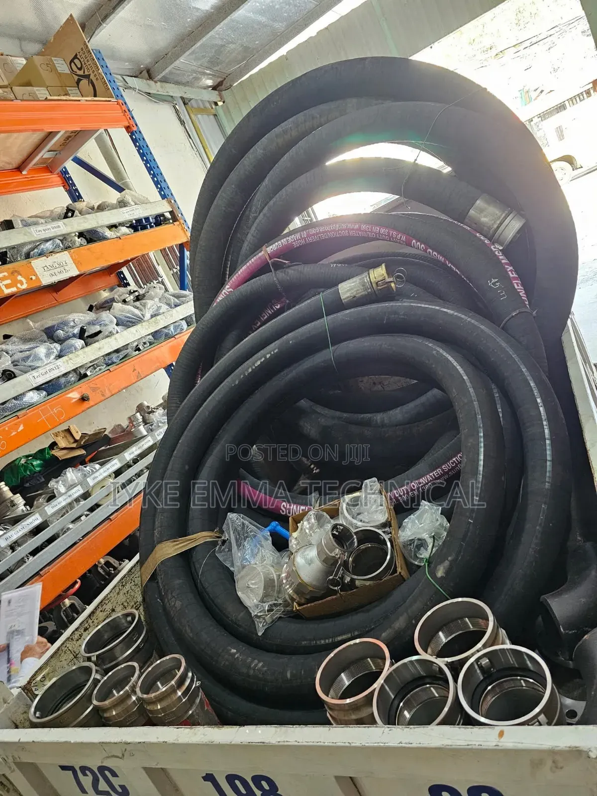 3" Suction and Discharge Hose C/W Male and Female Camlock Fittings