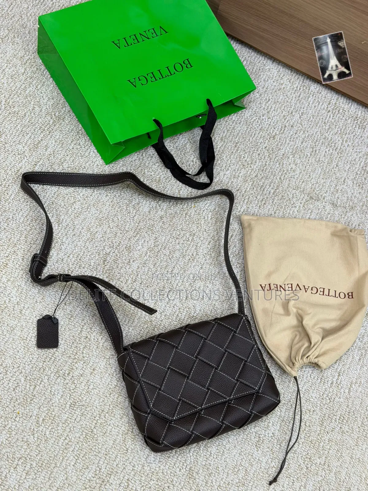*Original Bottega Veneta Pure Leather Bag Available in Store