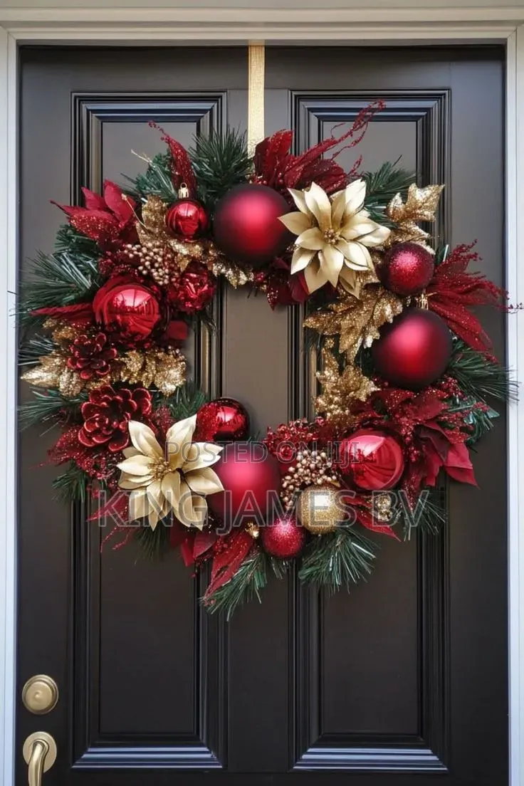 Christmas Wreath – Elegant Holiday Door Decoration