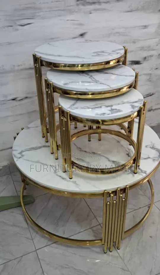 Brand New Luxury 4-in-1 Turkish Marble Center Table Set (Promo Price)