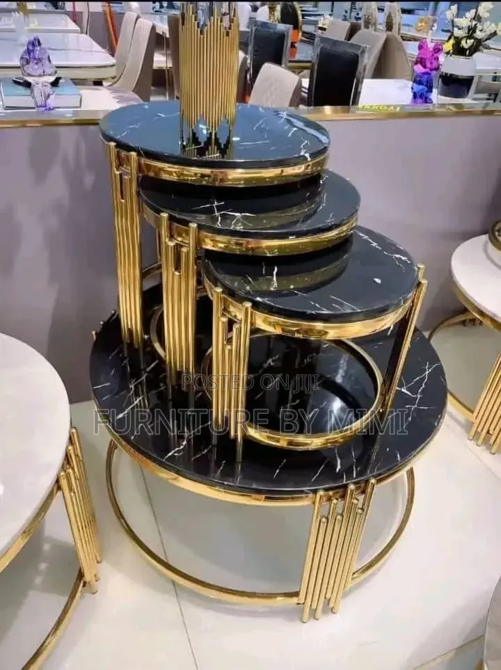 Brand New Luxury 4-in-1 Turkish Marble Center Table Set (Promo Price)