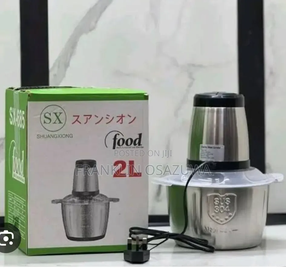 2L Electric Food Chopper – Stainless Steel Bowl