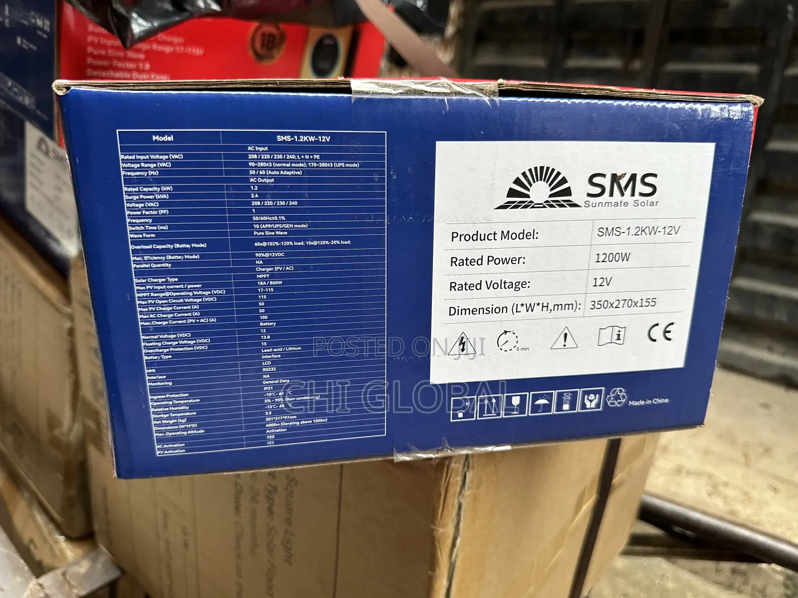 SMS 1.2kva 12v Hybrid Inverter