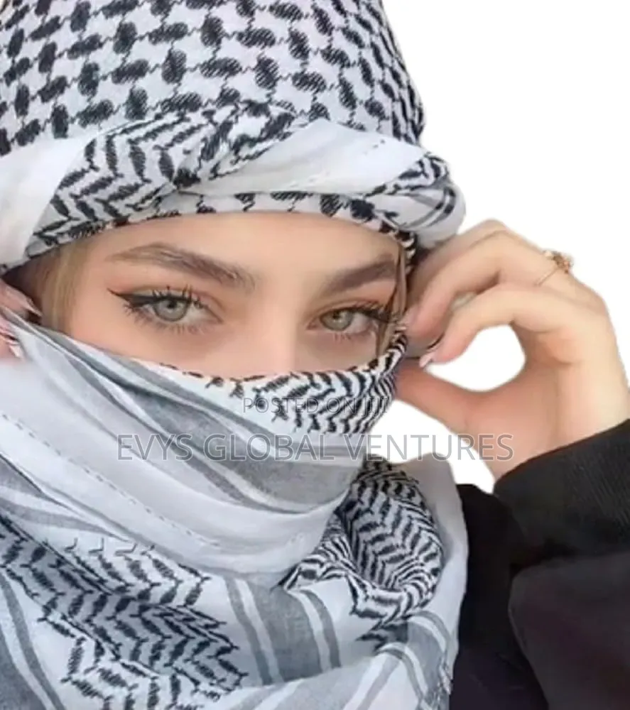 Original Handcrafted in Palestine, Arabic Keffiyeh Scarf