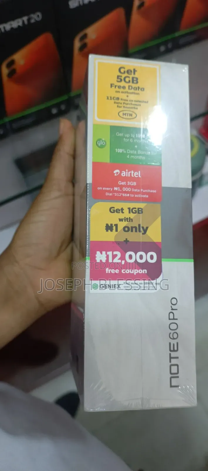 New Infinix Note 60 Pro 256 GB Gold