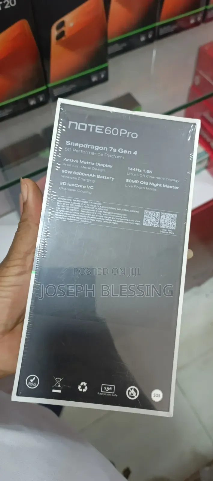 New Infinix Note 60 Pro 256 GB Gold