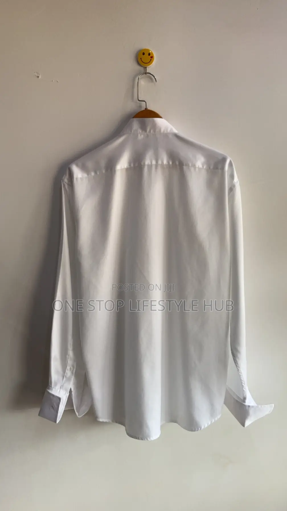 Premium Men's White Tuxedo Dress Shirt – Bishop / Mandarin Collar