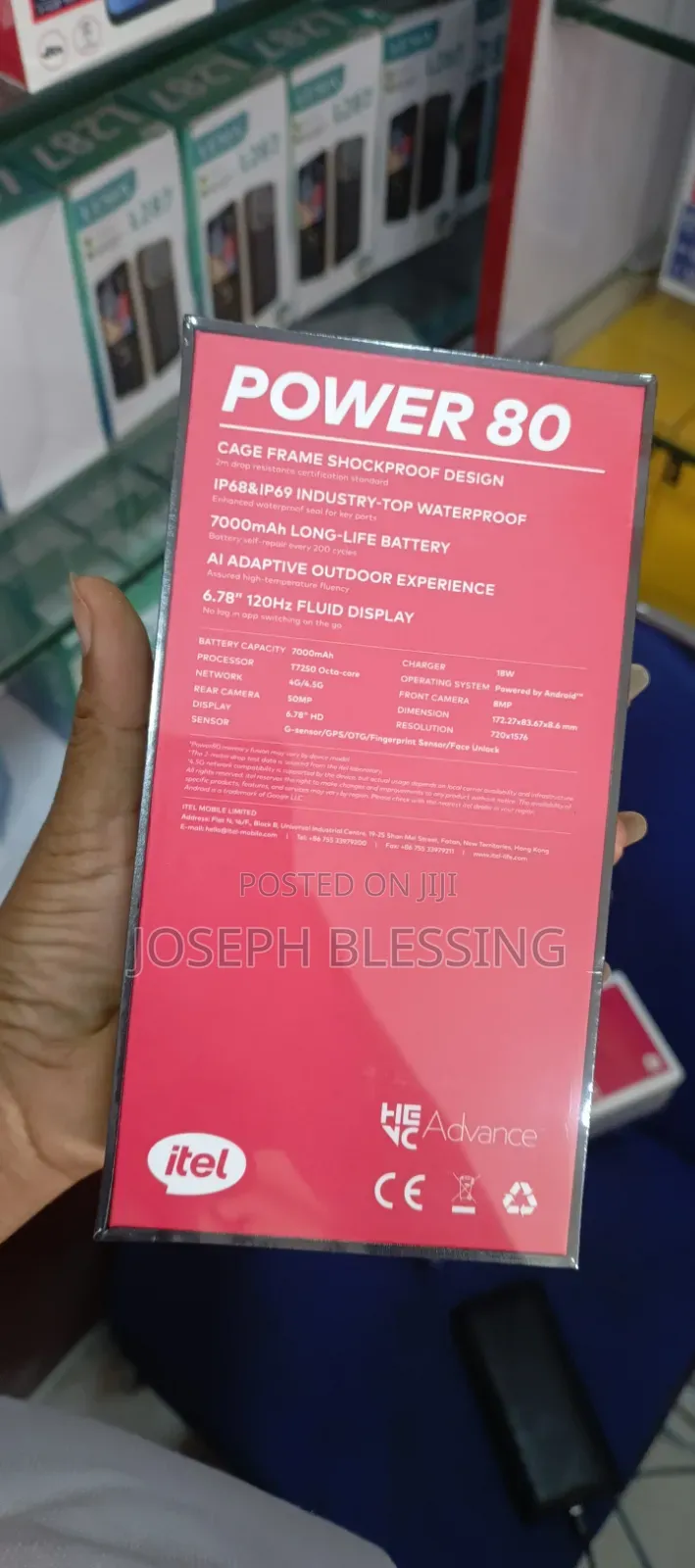 New Itel Power 80 128 GB Gray