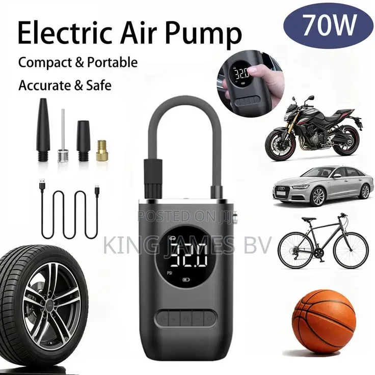 Smart Wireless Air Compressor Pump – Emergency Car Essential