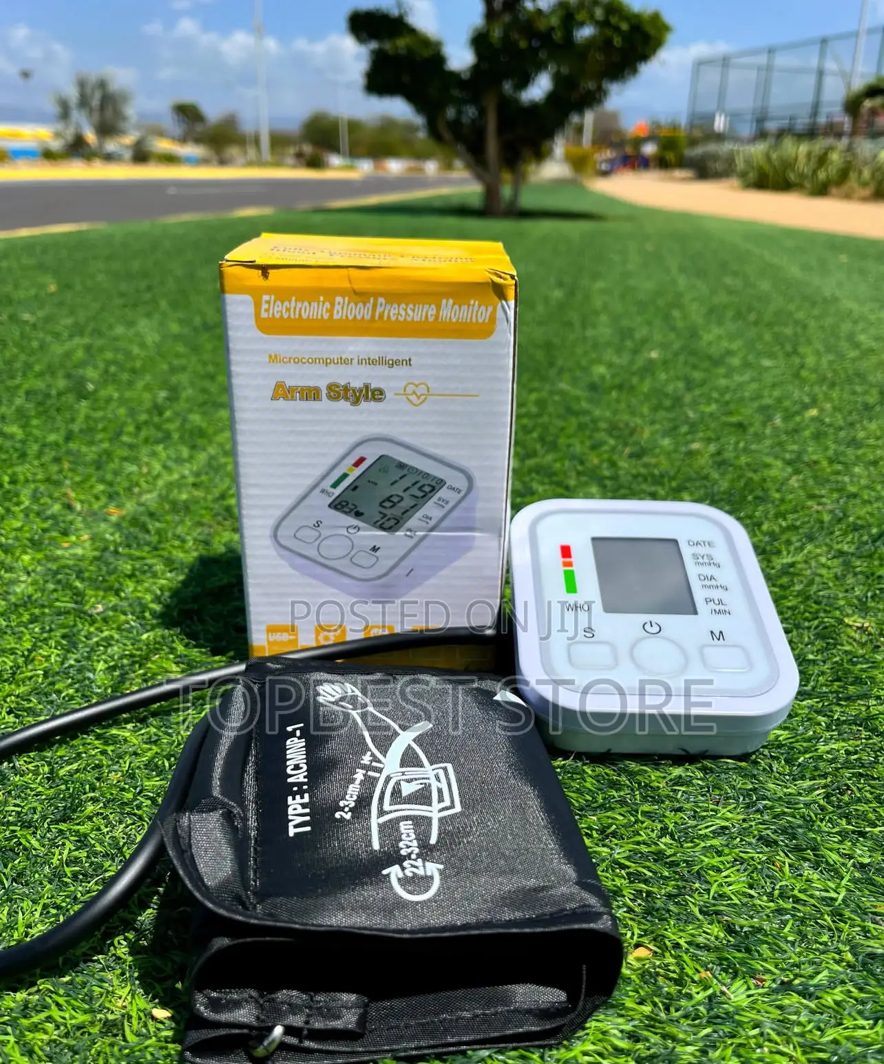 Electronic Blood Pressure Monitor With Voice Function.