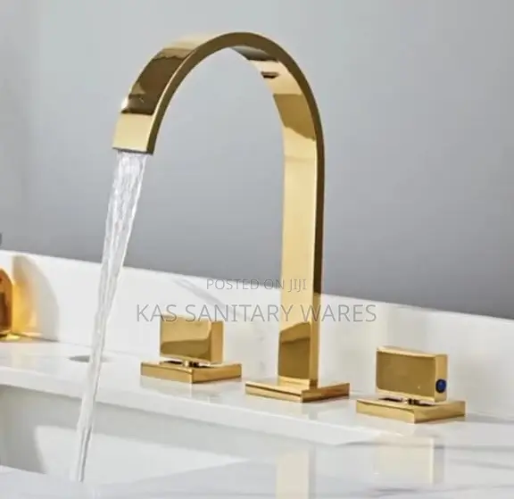 Luxury 3-Hole Basin Mixer Tap