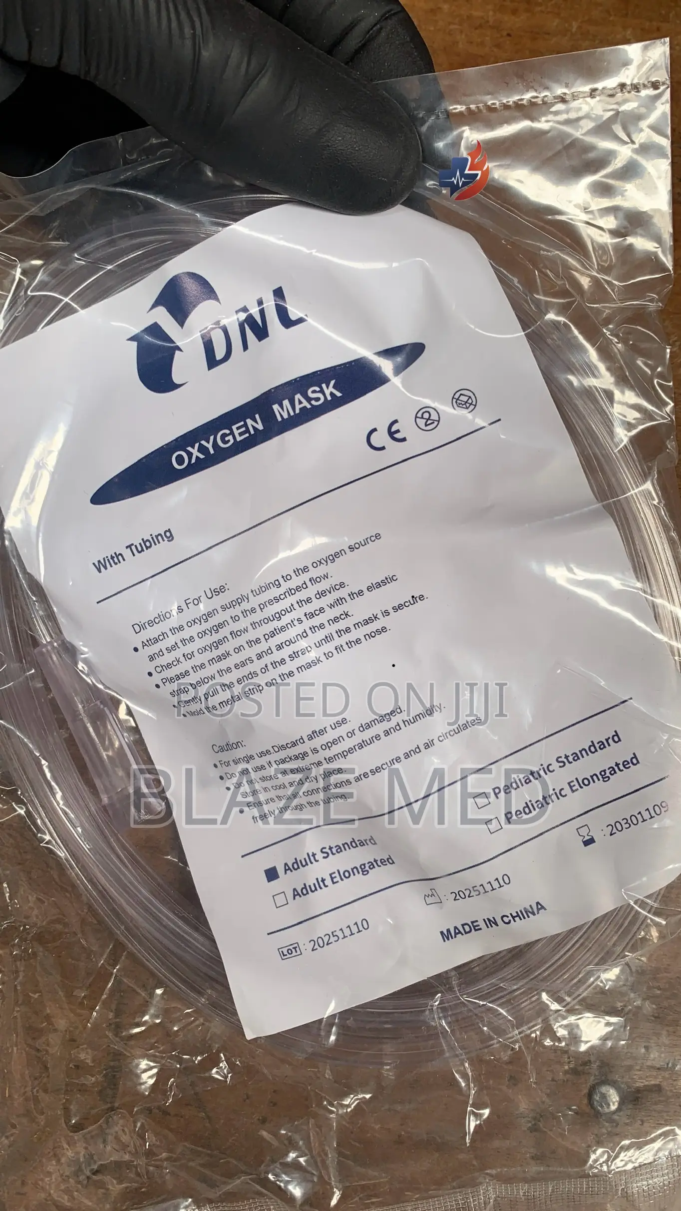 Oxygen Mask With Tubing
