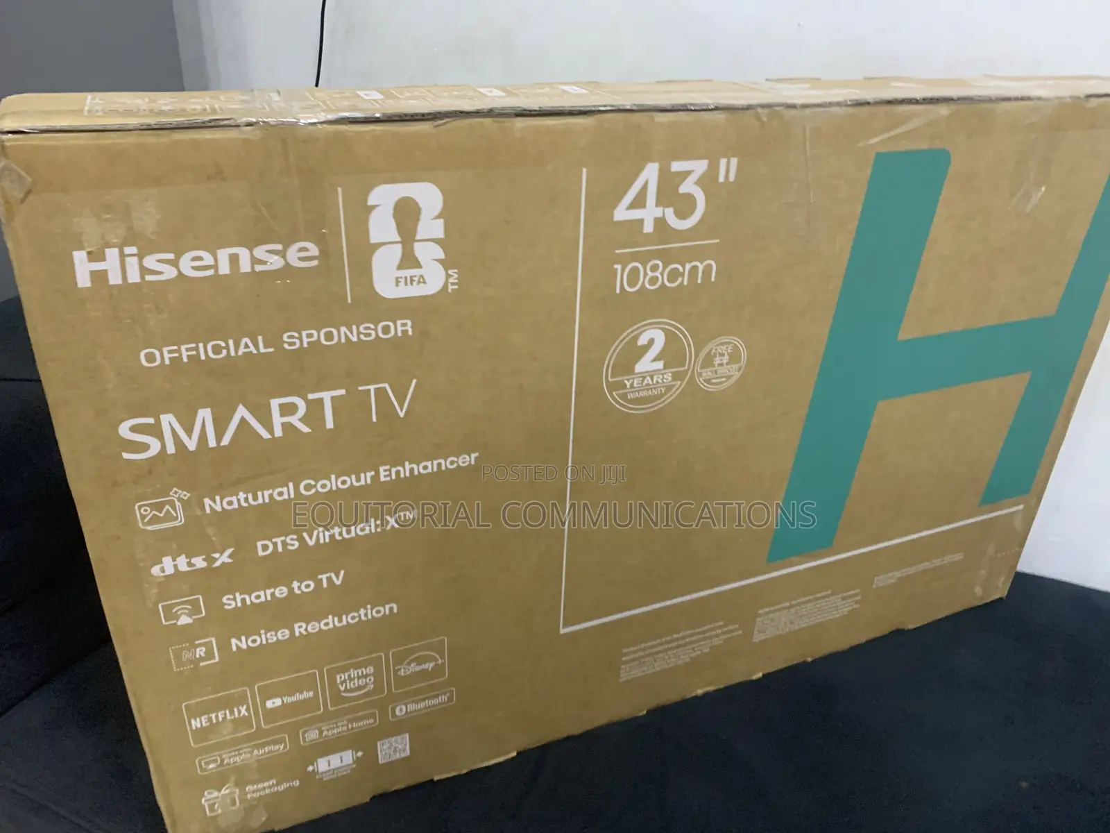 Hisense 43-Inch Smart TV With Wi-Fi and HDMI Connectivity