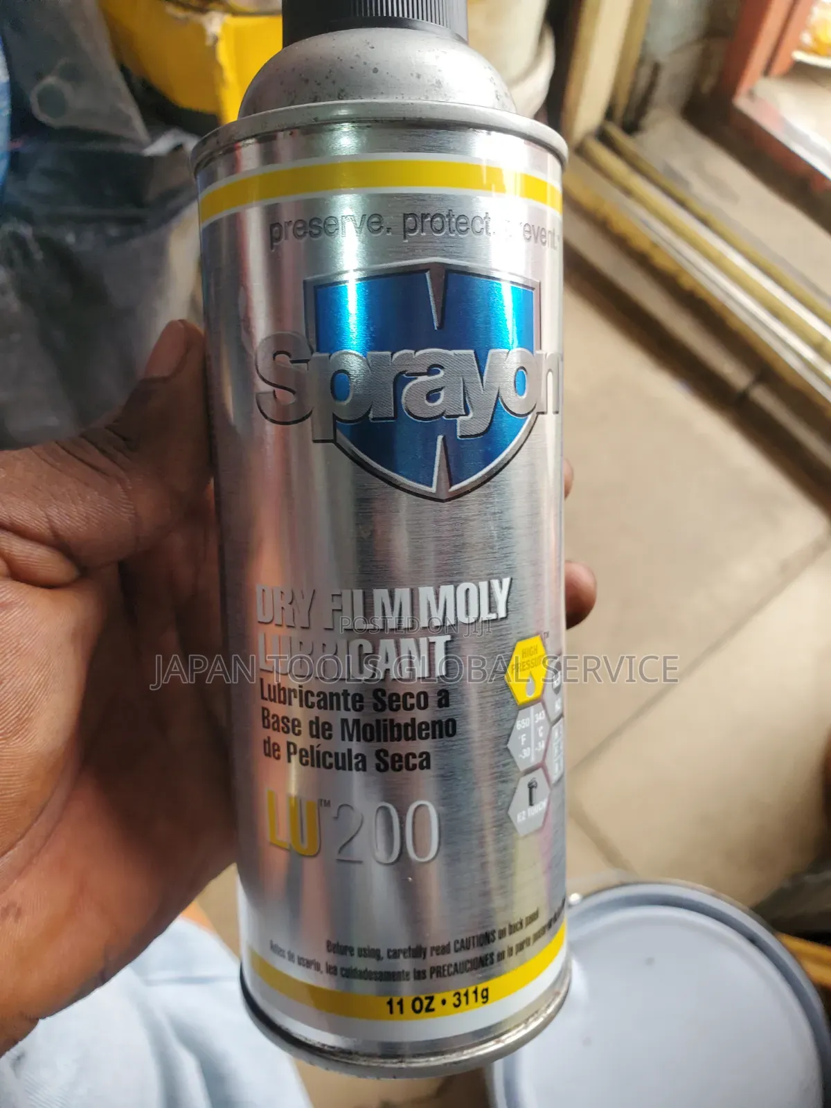 Sprayon Dry Filmmoly Lubricant LU 200