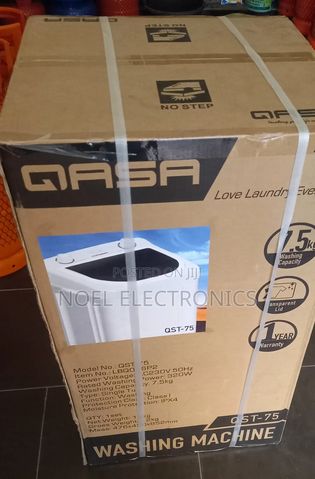 Qasa 7.5kg Single Tub Washing Machine