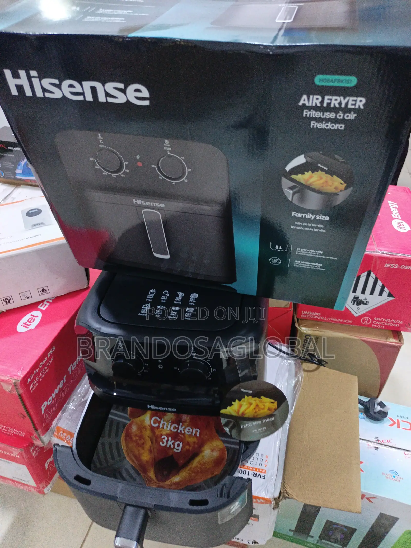 Hisense HO8AFBK1S1 – Premium Home 8LITRES Air Fryer