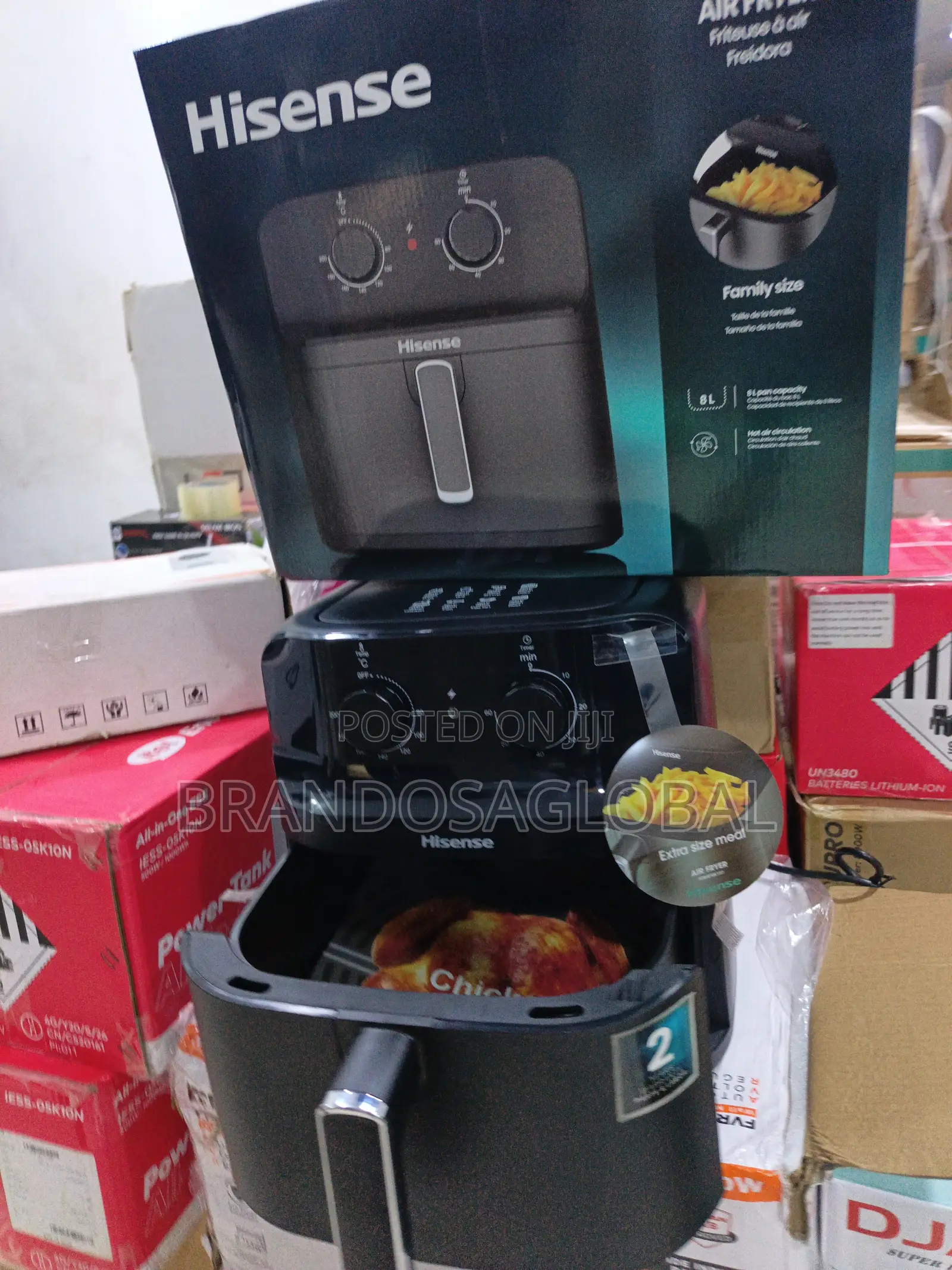 Hisense Air Fryer HO8AFBK1S1 – Efficient Family Cooker