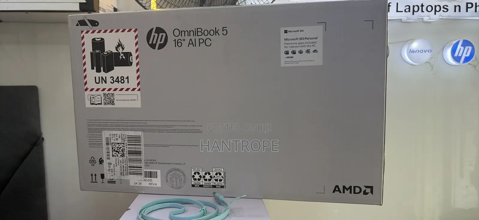 New Laptop HP OmniBook 5 16" 16GB AMD Ryzen 5 SSD 512GB