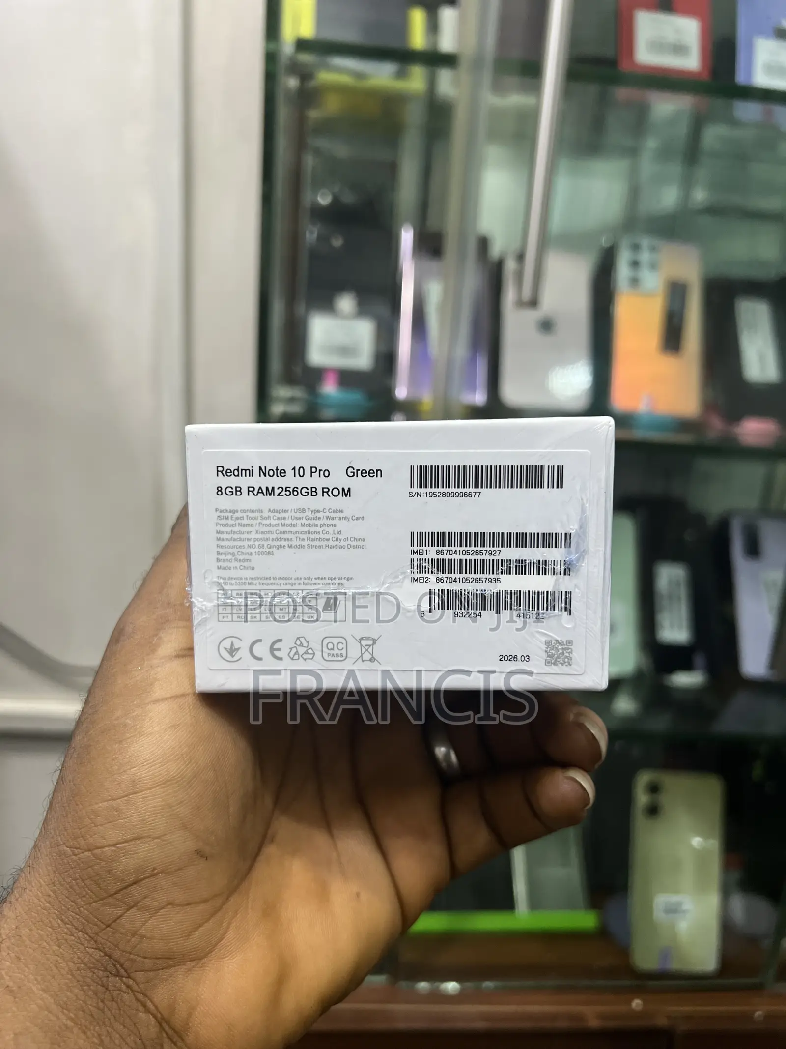 New Xiaomi Redmi Note 10 Pro 256 GB Green