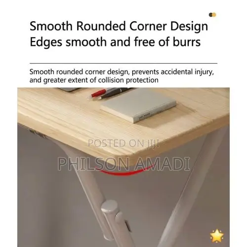 SpaceSaver Walnut-Finish Compact Folding Desk and Ergonomic StoolSet