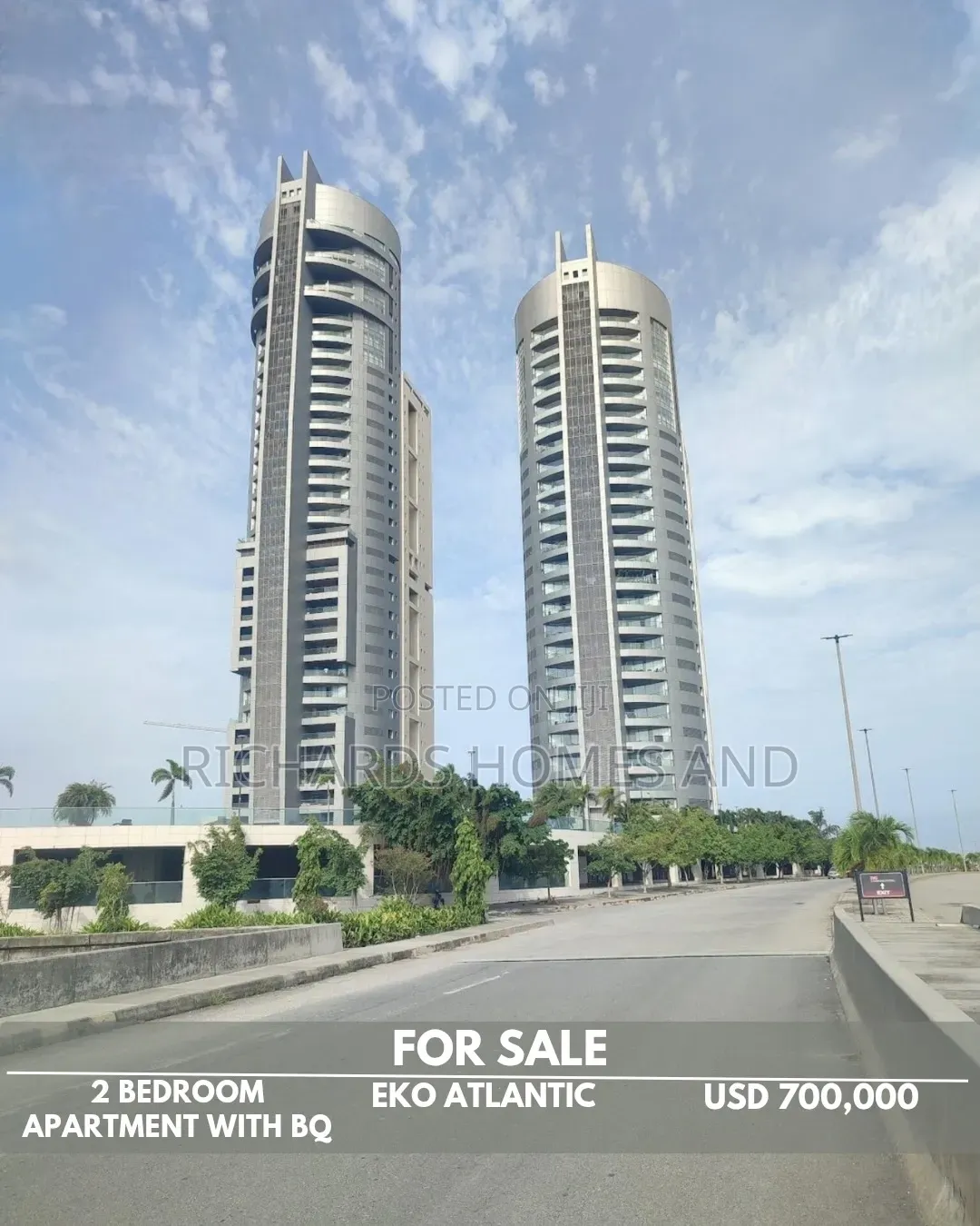Furnished 2bdrm Apartment in Eko Atlantic for sale