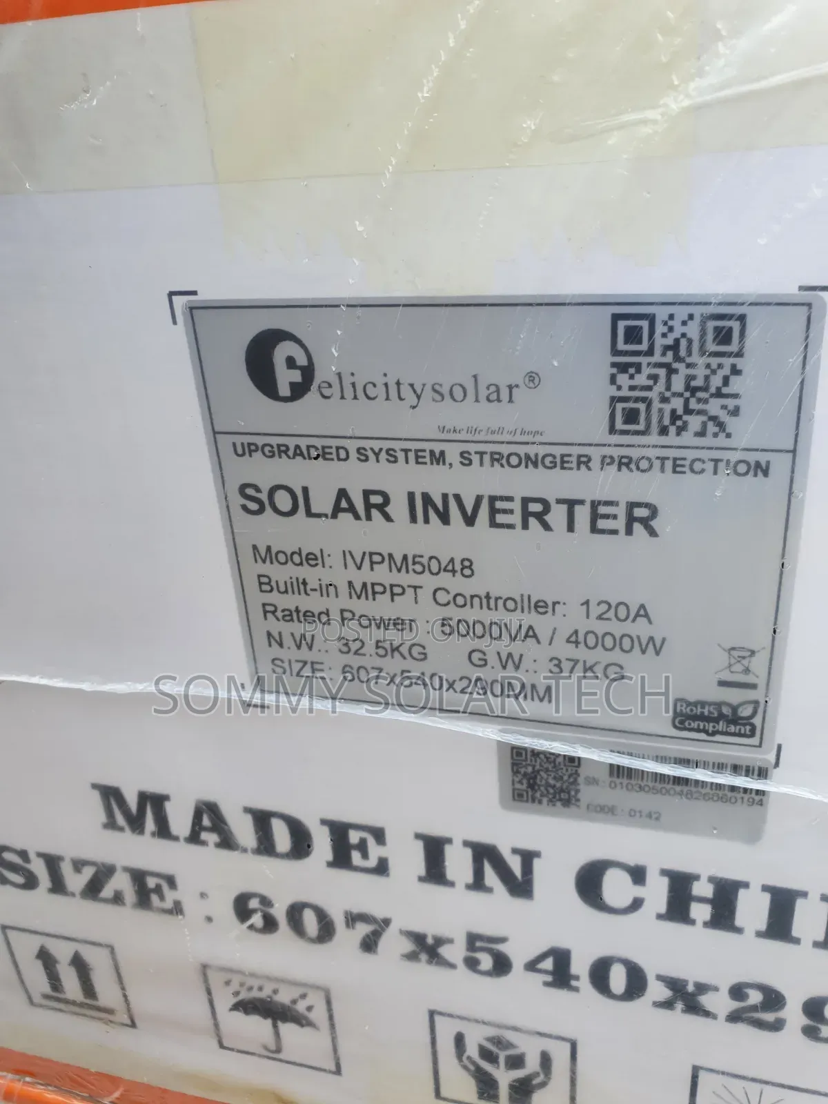 Felicity Hybrid Solar Inverter 5kva 48v
