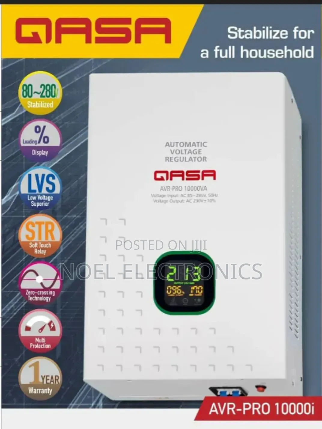 Qasa 10000va Automatic Voltage Regulator
