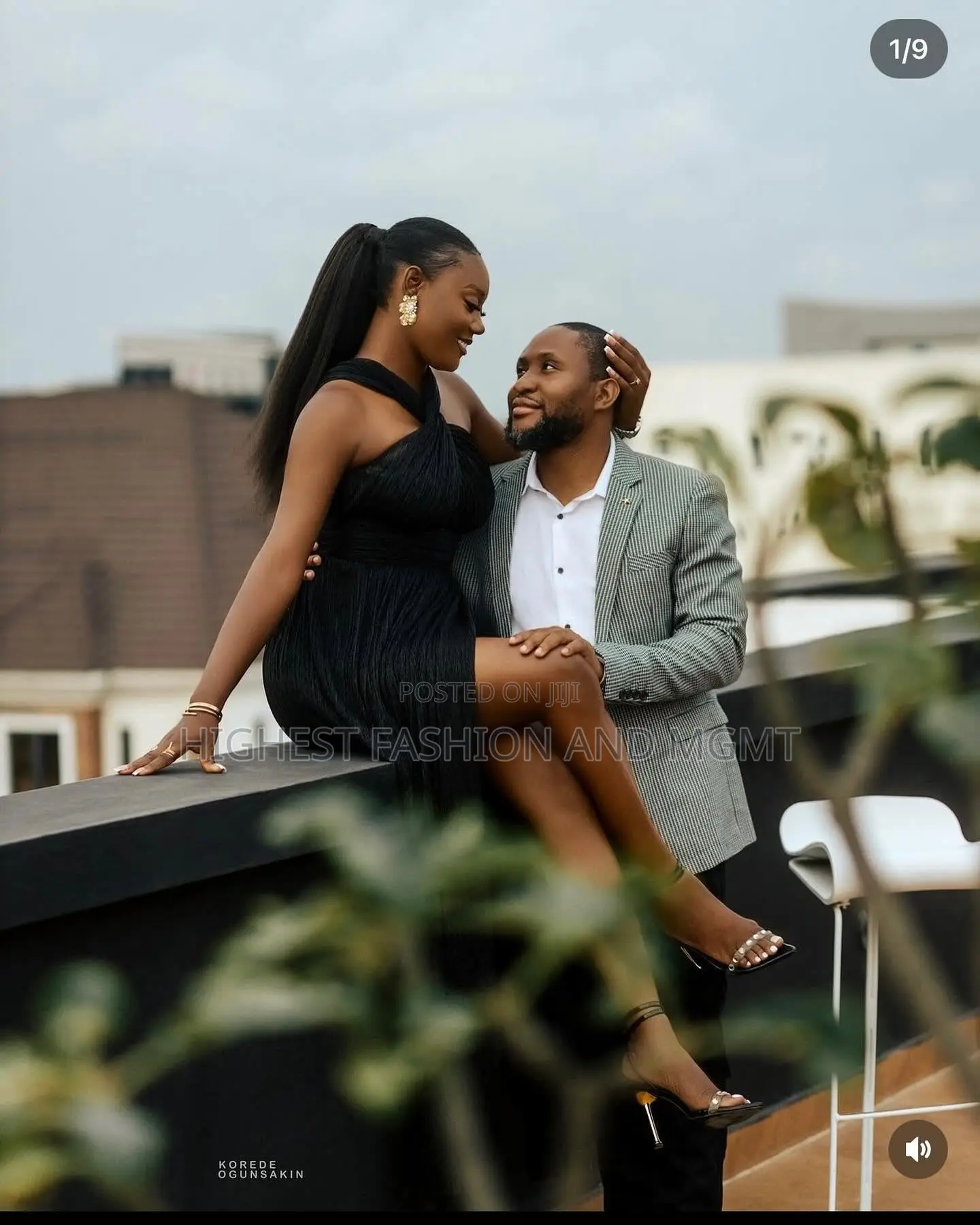 Modern Black Grey Couple Urban Look