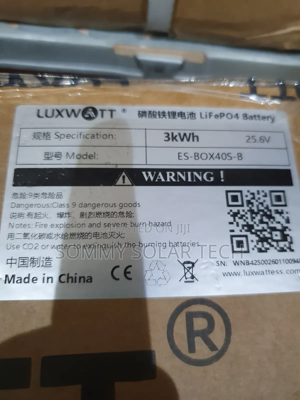 Luxwatt Lithium Ion Battery 3kwh 24v