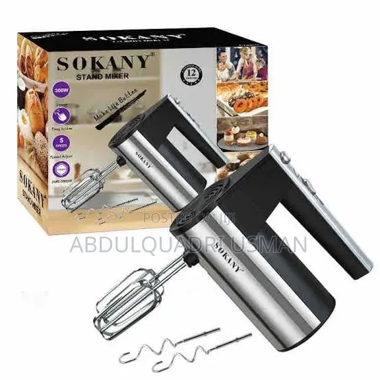 Sokany High Quality Electric Hand Mixer 300w