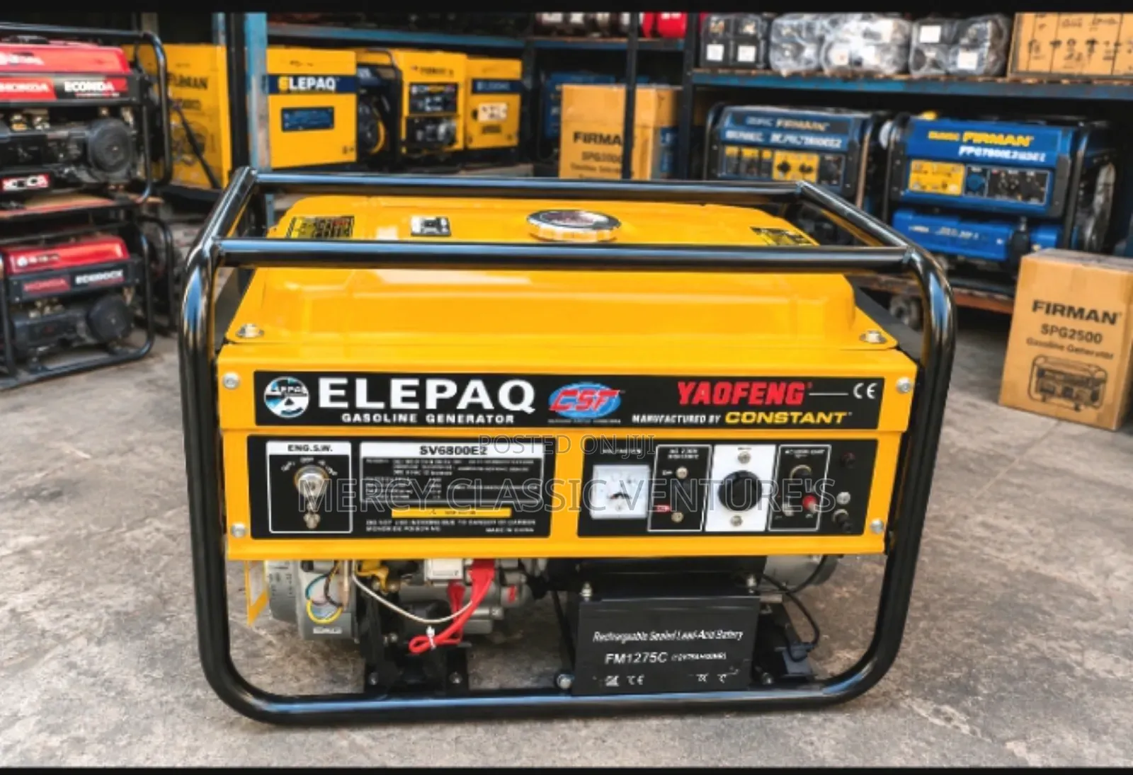 Elepaq SV6800E2 4.5KVA Key Start Petrol Generator – Reliable Power